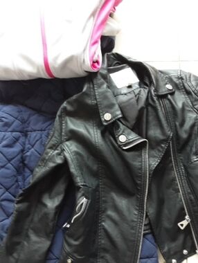 Kids Black Faux Leather Moto Jacket And 2 Sports Jacket Bundle
